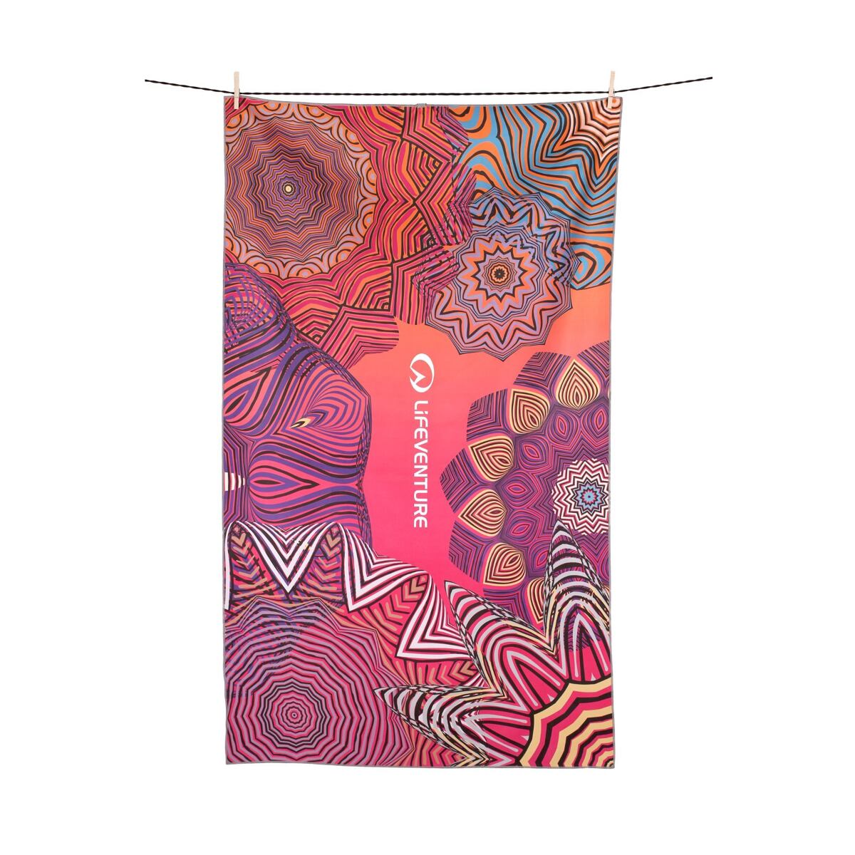LifeVenture Rychleschnoucí ručník SoftFibre Printed Trek Towel Mandala