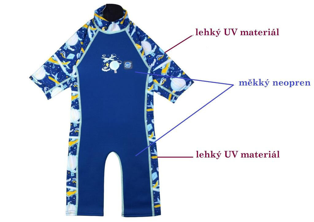 Splash About Dětská neoprenová UV kombinéza Up in the Air