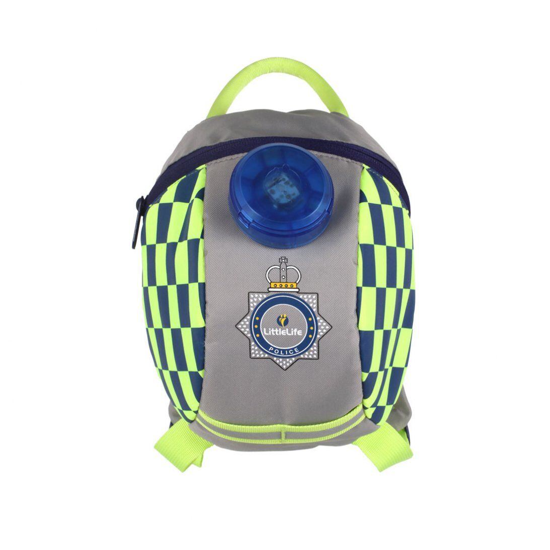 LittleLife Reflexní batoh s bezpečnostním vodítkem Emergency service Toddler Backpack police 2 l