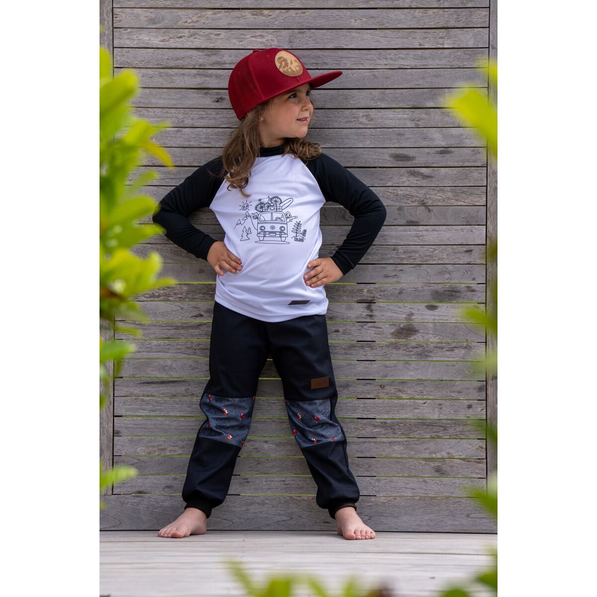 Promaledobrodruhy Dětské softshellové kalhoty s fleecem black/grey