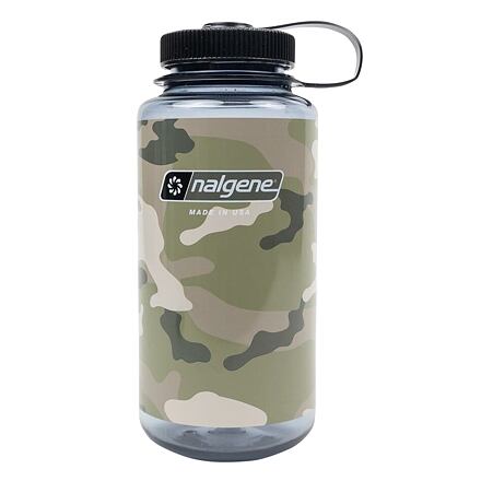 Nalgene Lahev Wide Mouth 1000 ml Gray/black camo