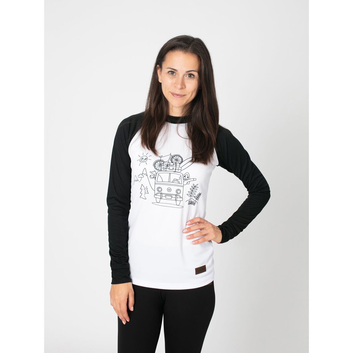 Promaledobrodruhy Dámské funkční UV tričko CoolMax dlouhý rukáv black