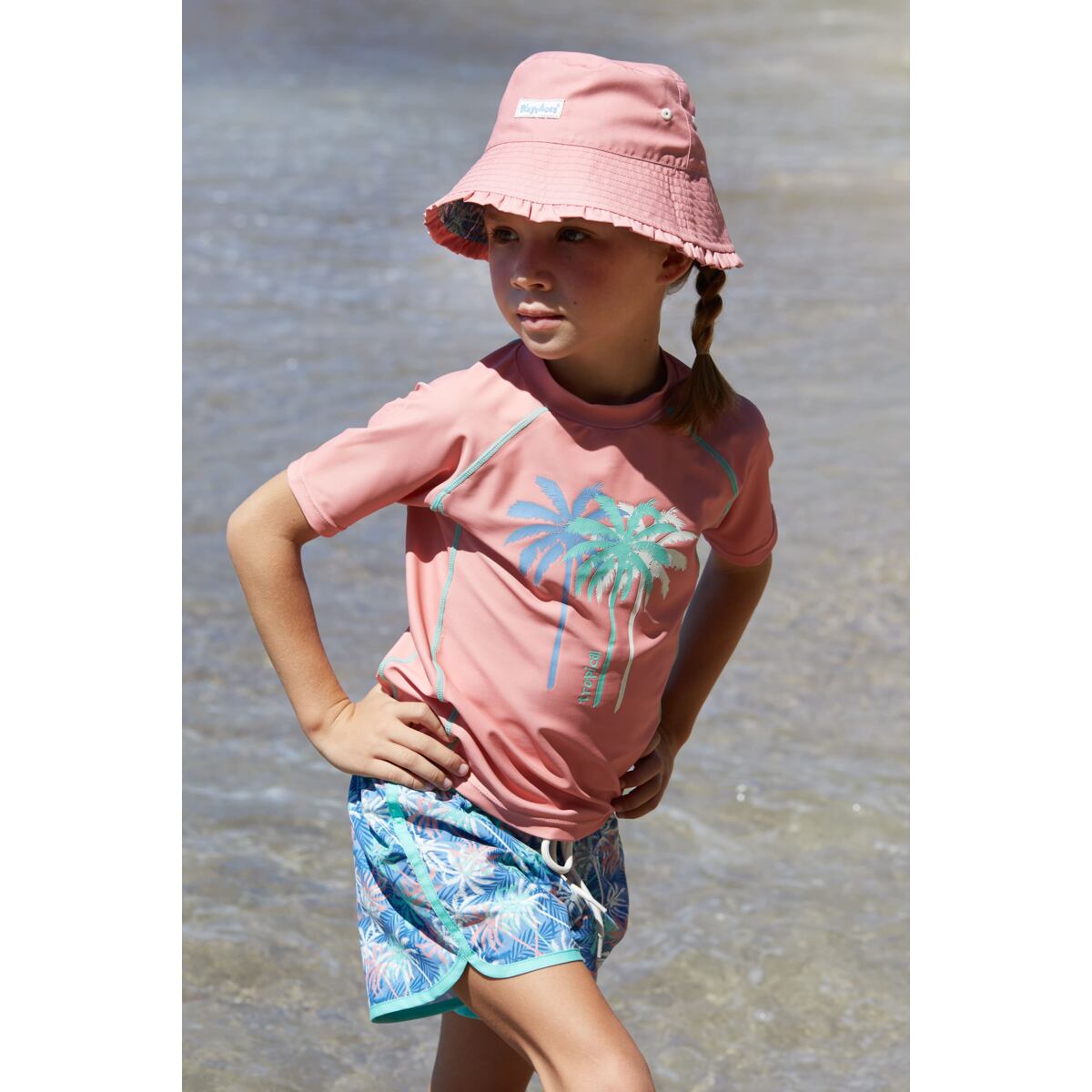 Playshoes Dívčí UV kraťasy Palmy