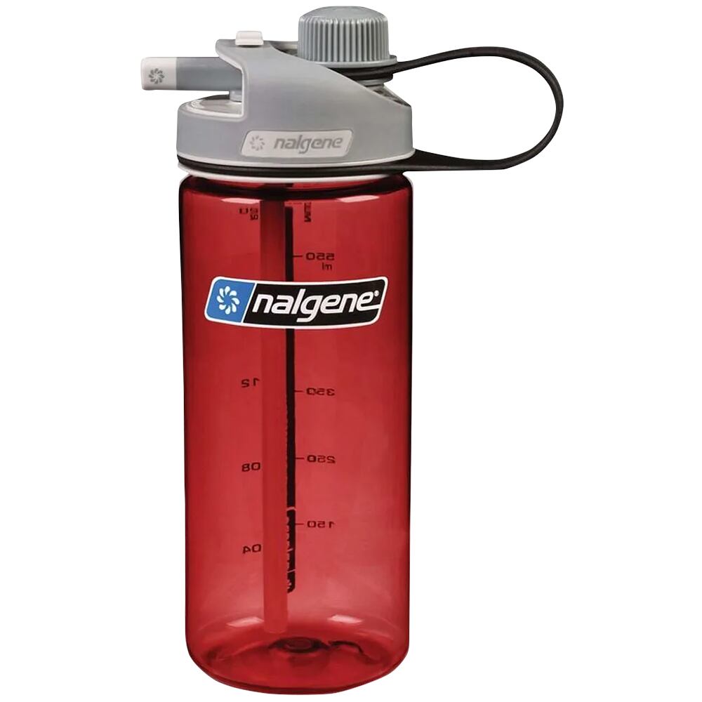 Nalgene Lahev MultiDrink 600 ml Red / gray cap sustain
