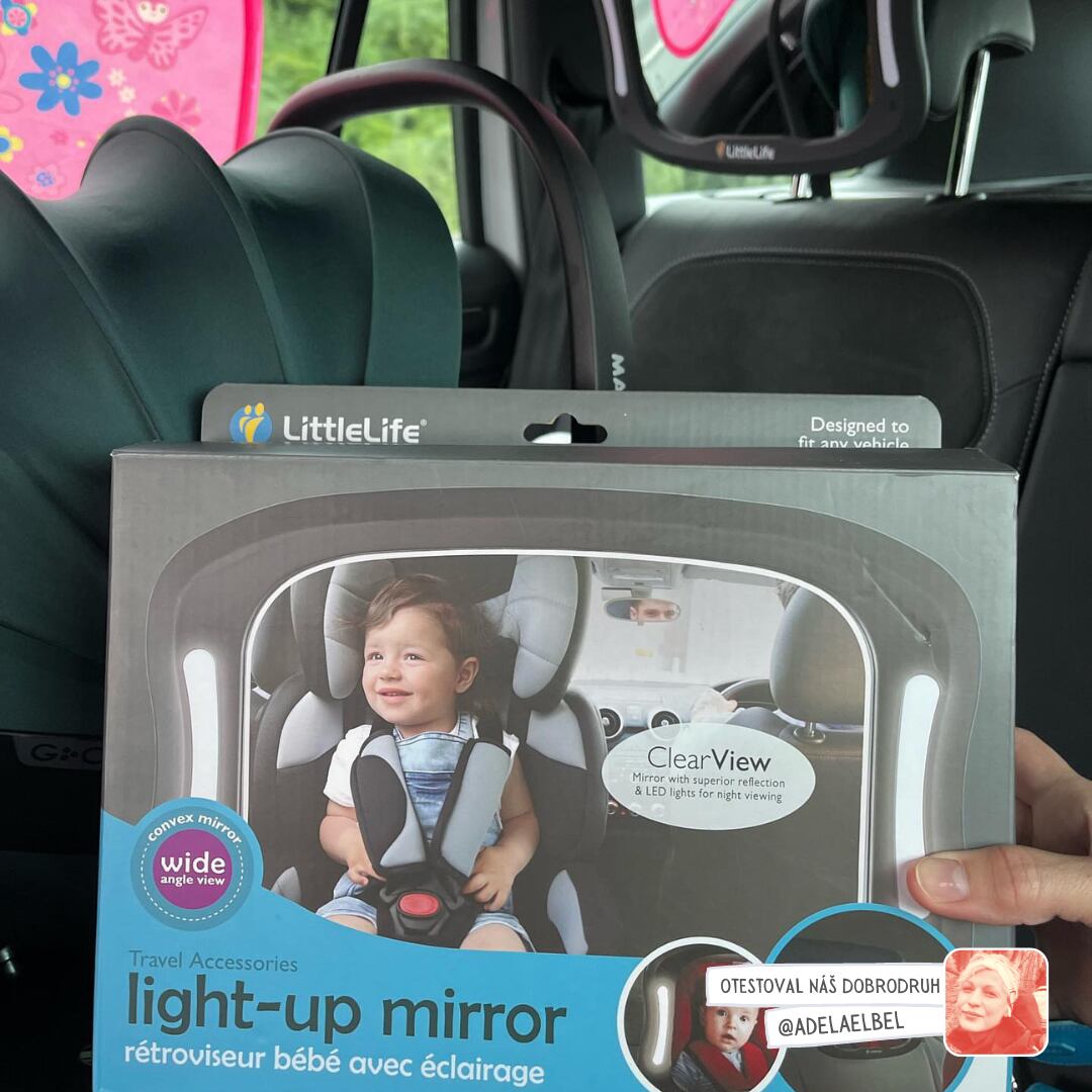 LittleLife LED zrcátko do auta Light-Up Car Mirror