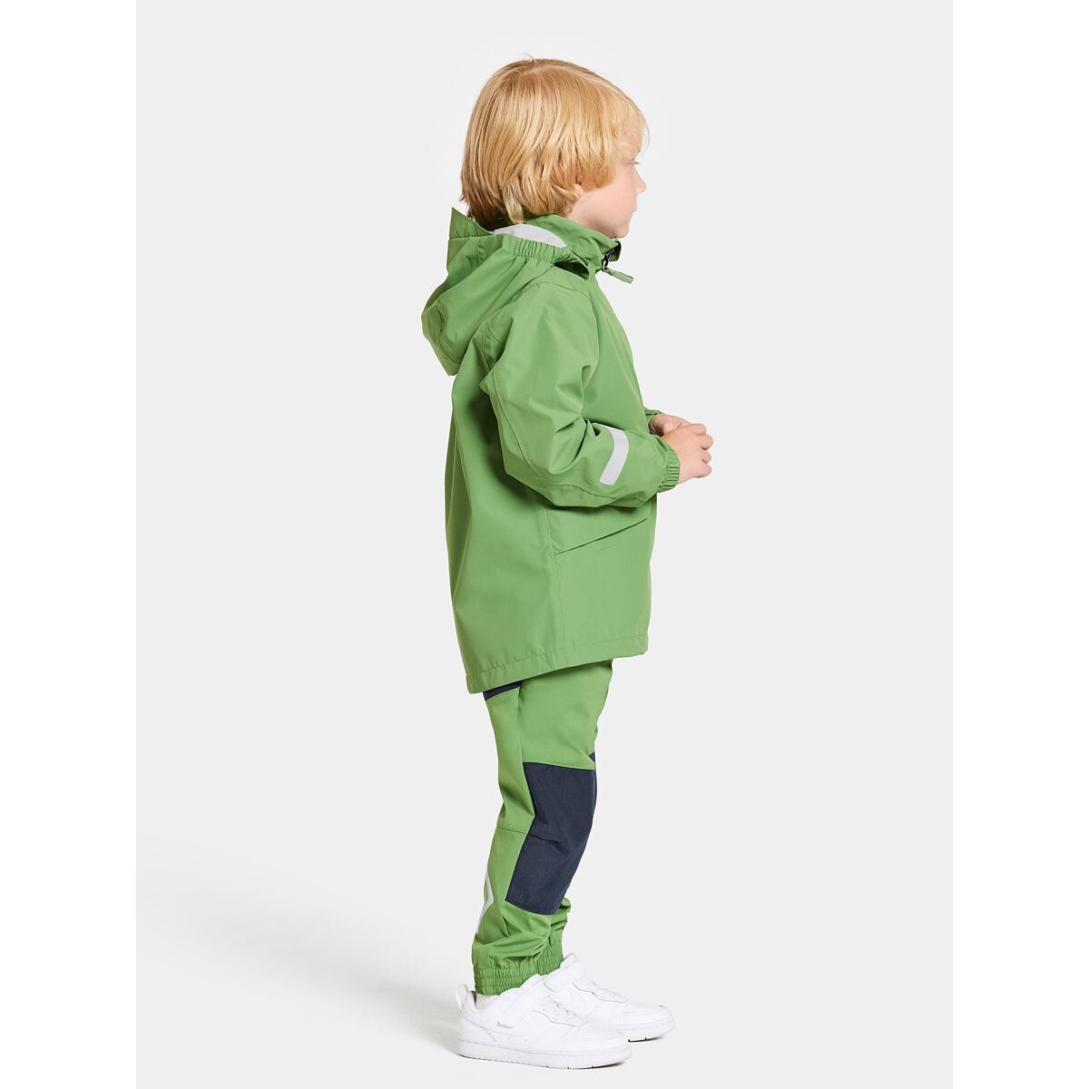 Didriksons Dětská nepromokavá bunda Norma algae green - ROSTOUCÍ