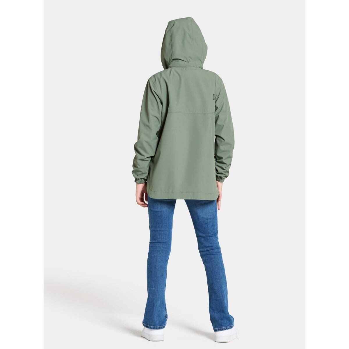 Didriksons Dětská nepromokavá bunda Meliss light moss - ROSTOUCÍ