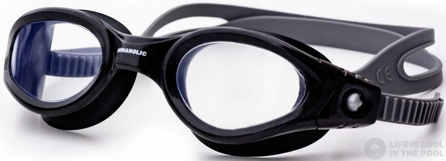 Swimaholic Plavecké brýle Elbe Swim Goggles 13 let+ - černé