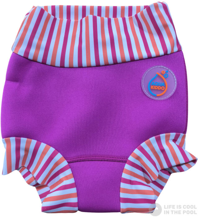AquaKiddo Dětské plenkové plavky Swim Nappy neon pink