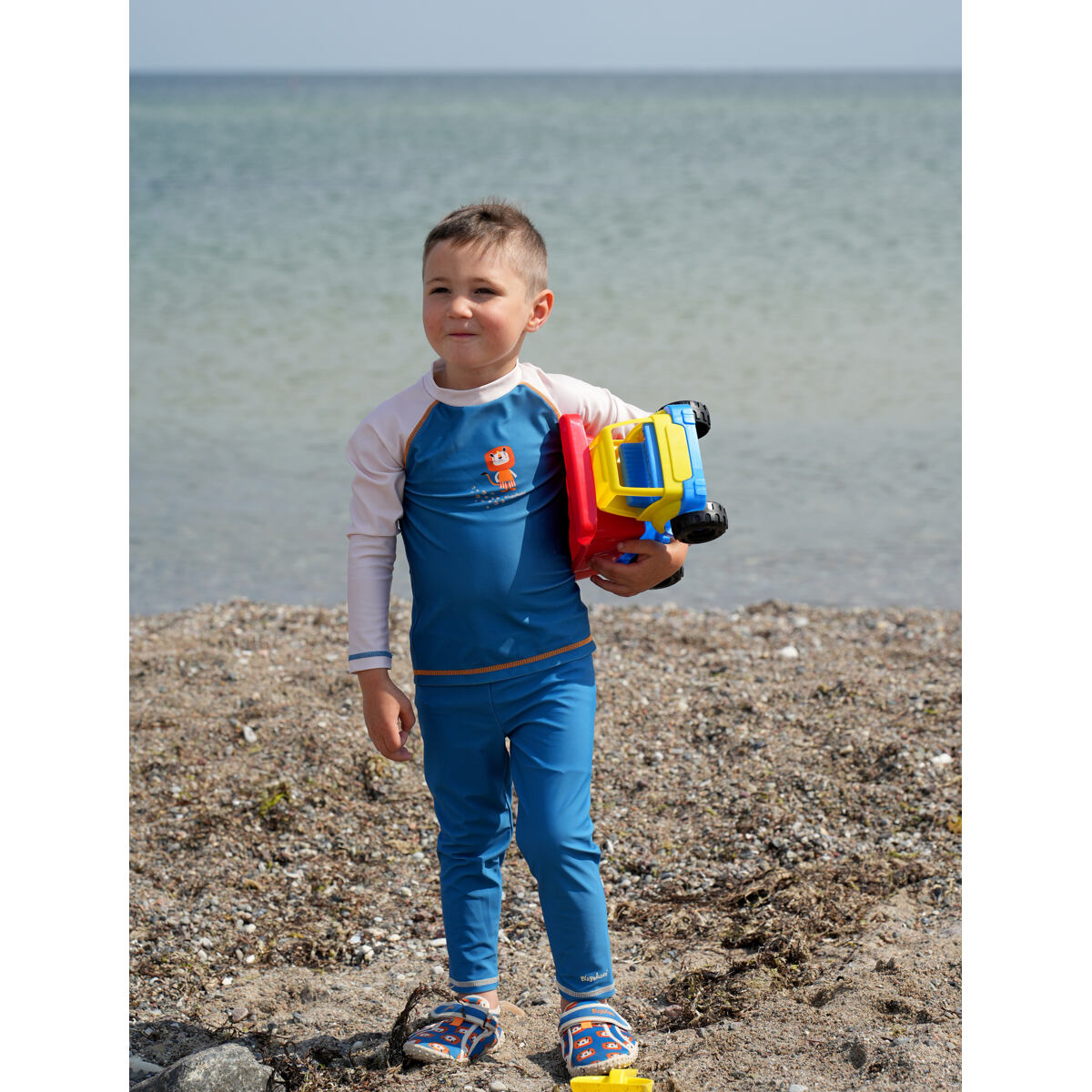 Playshoes Dětské UV tričko Jungle petrol - dlouhý rukáv