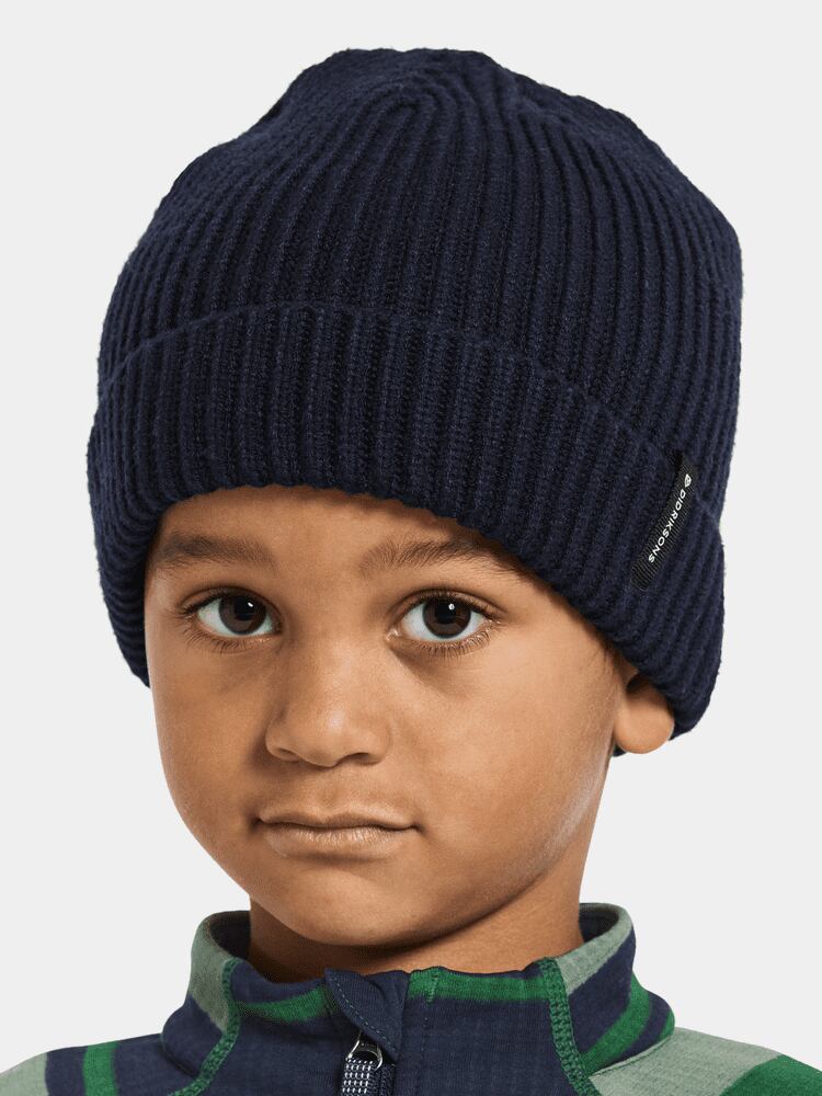 Didriksons Dětská zimní čepice Bus beanie 2 navy
