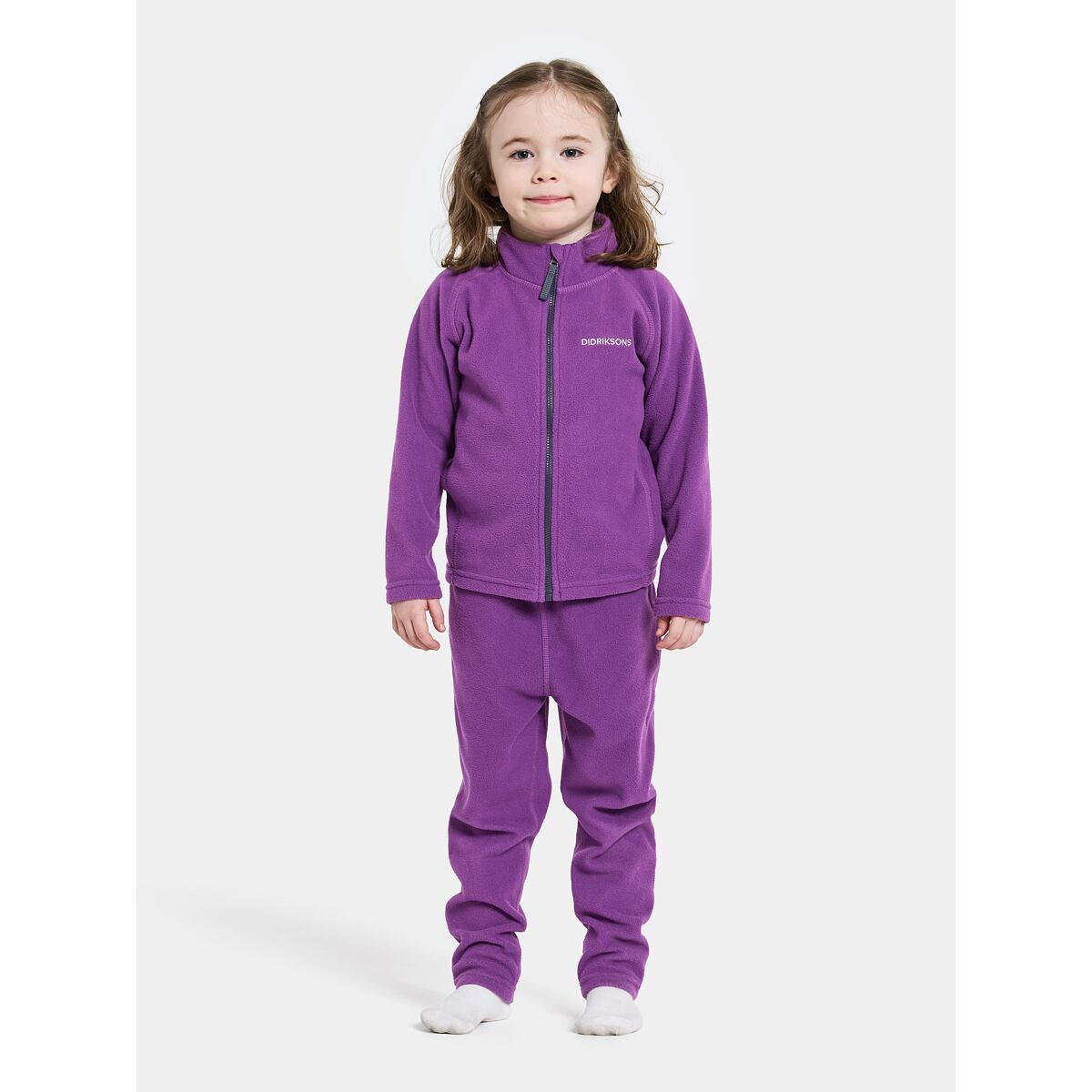 Didriksons Dětská fleecová mikina Monte royal purple