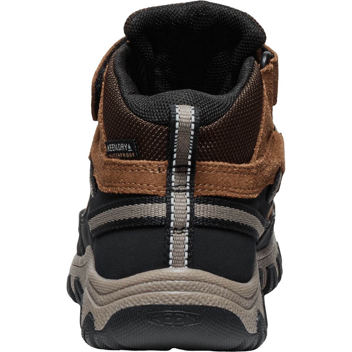 KEEN Dětské boty Targhee IV Mid WP - bison/brindle