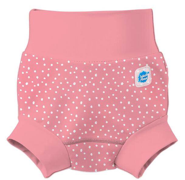 Splash About Dětské plenkové plavky Happy Nappy Pink Dotty