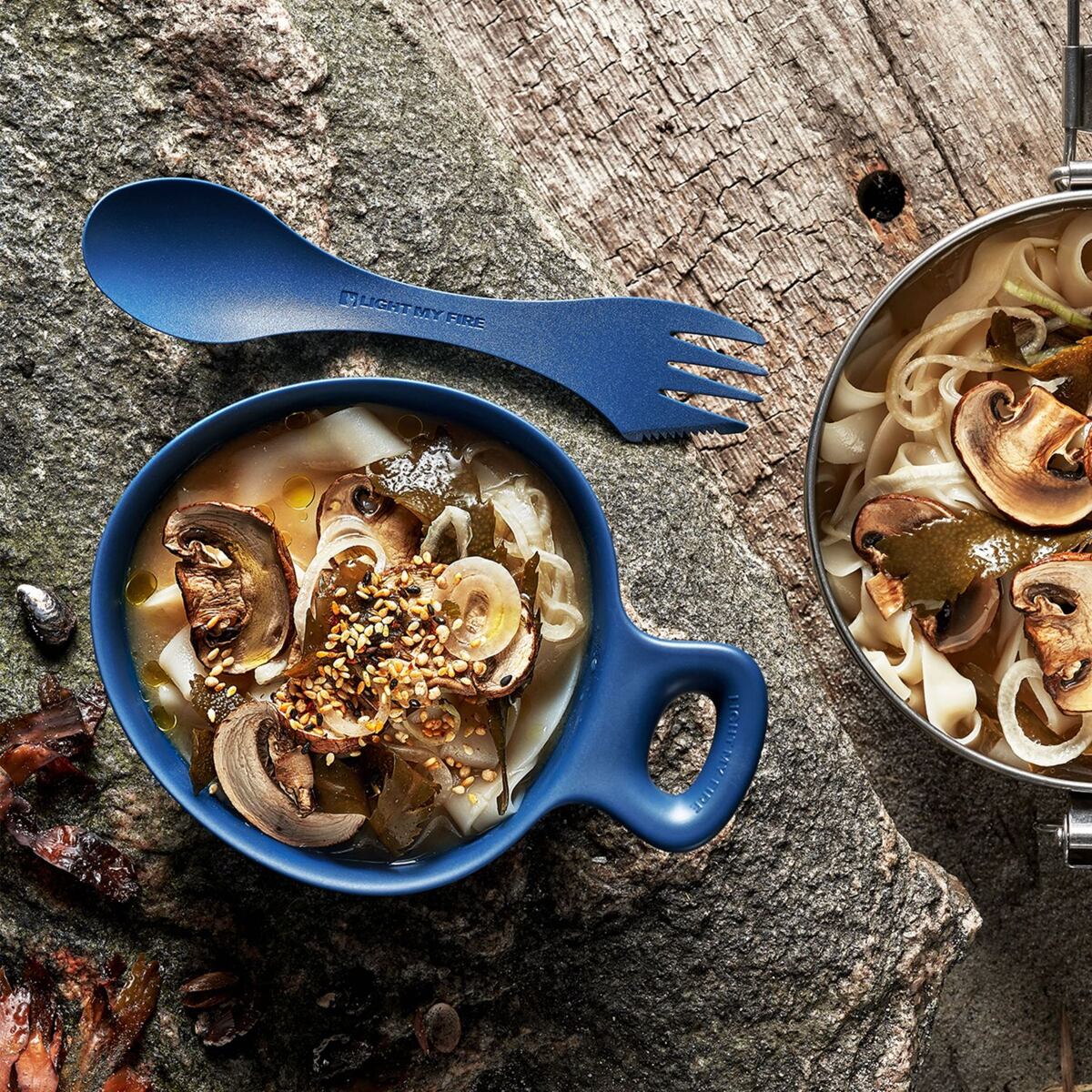 Light my fire Cestovní sada nádobí Outdoor MealKit 2.0 hazyblue