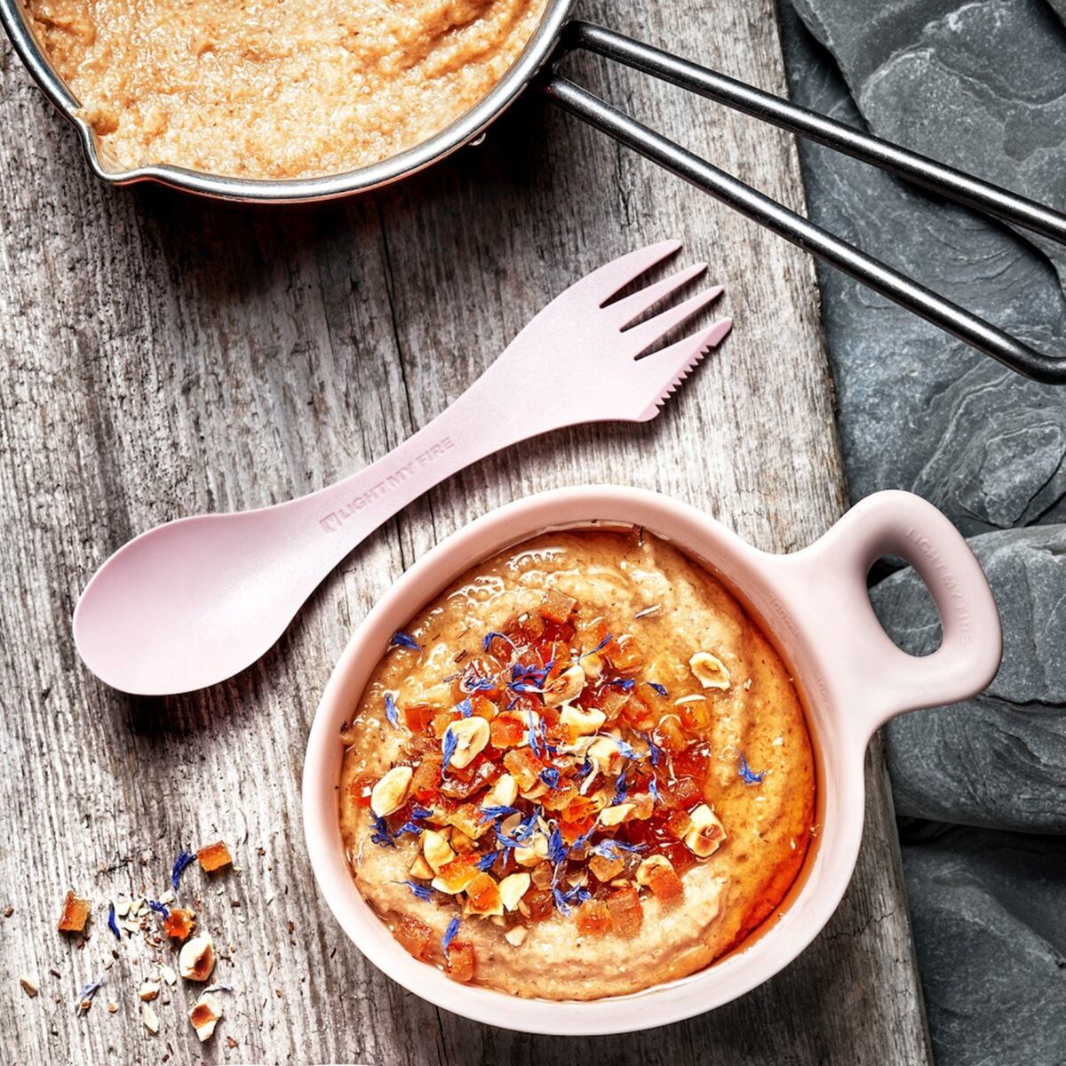 Light my fire Cestovní příbor Swedish Spork original 2-pack rustyorange/slatyblack