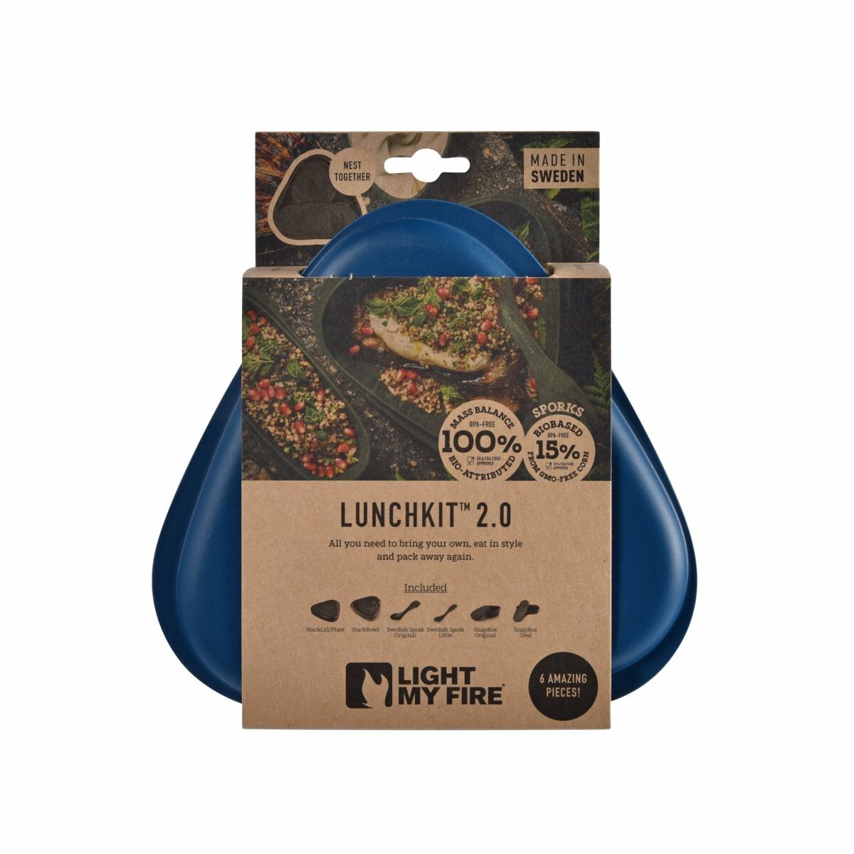 Light my fire Cestovní svačinová sada LunchKit 2.0 cream