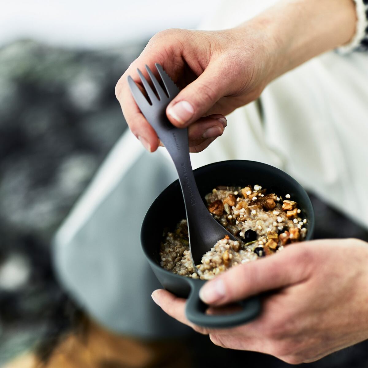 Light my fire Cestovní miska s uchem Swedish Kåsa mustyyellow