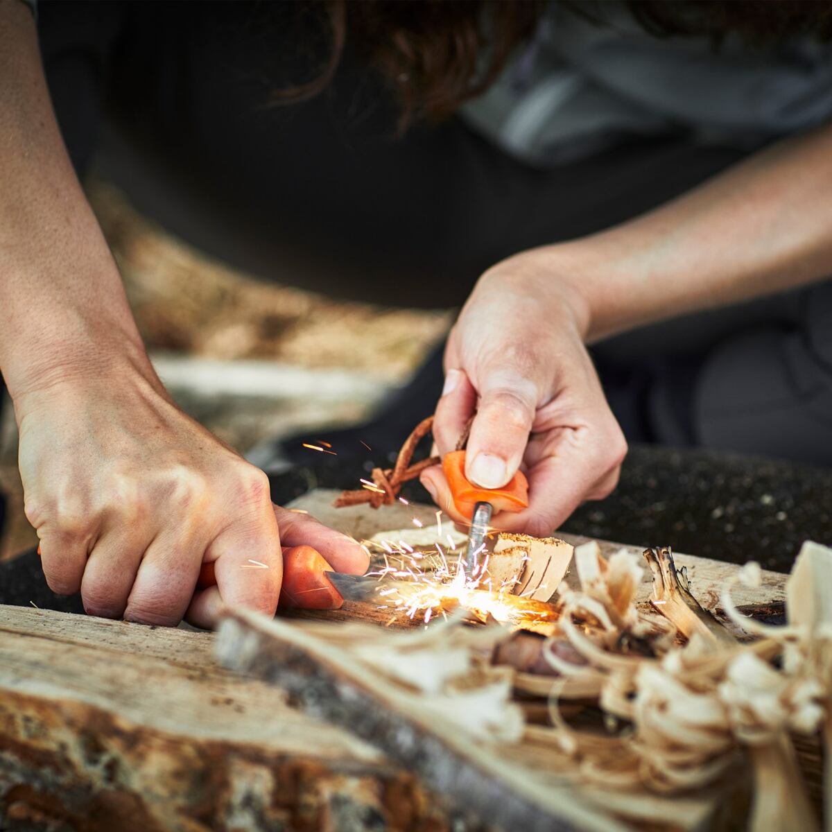 Light my fire Outdoorový nůž s křesadlem Swedish FireKnife 2in1 rustyorange