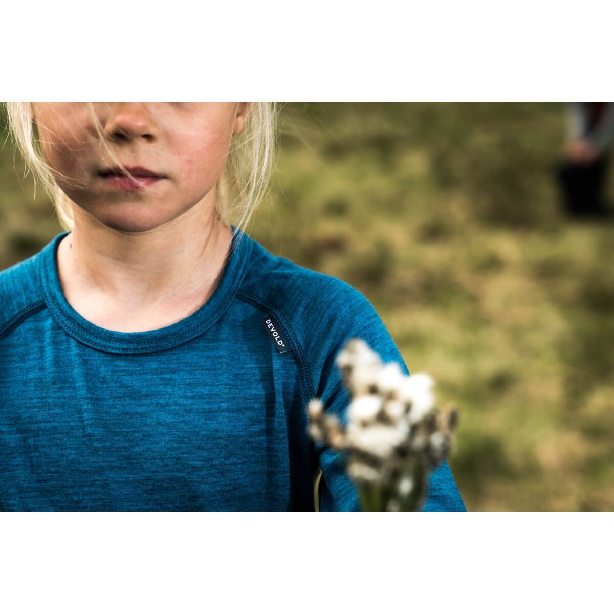 Devold Dětské funkční tričko s merinem Duo active Jr flame s dlouhým rukávem