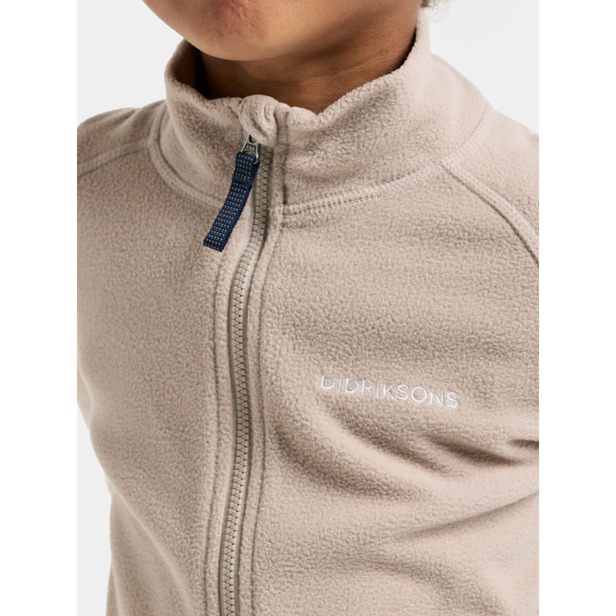 Didriksons Dětská fleecová mikina Monte beach beige