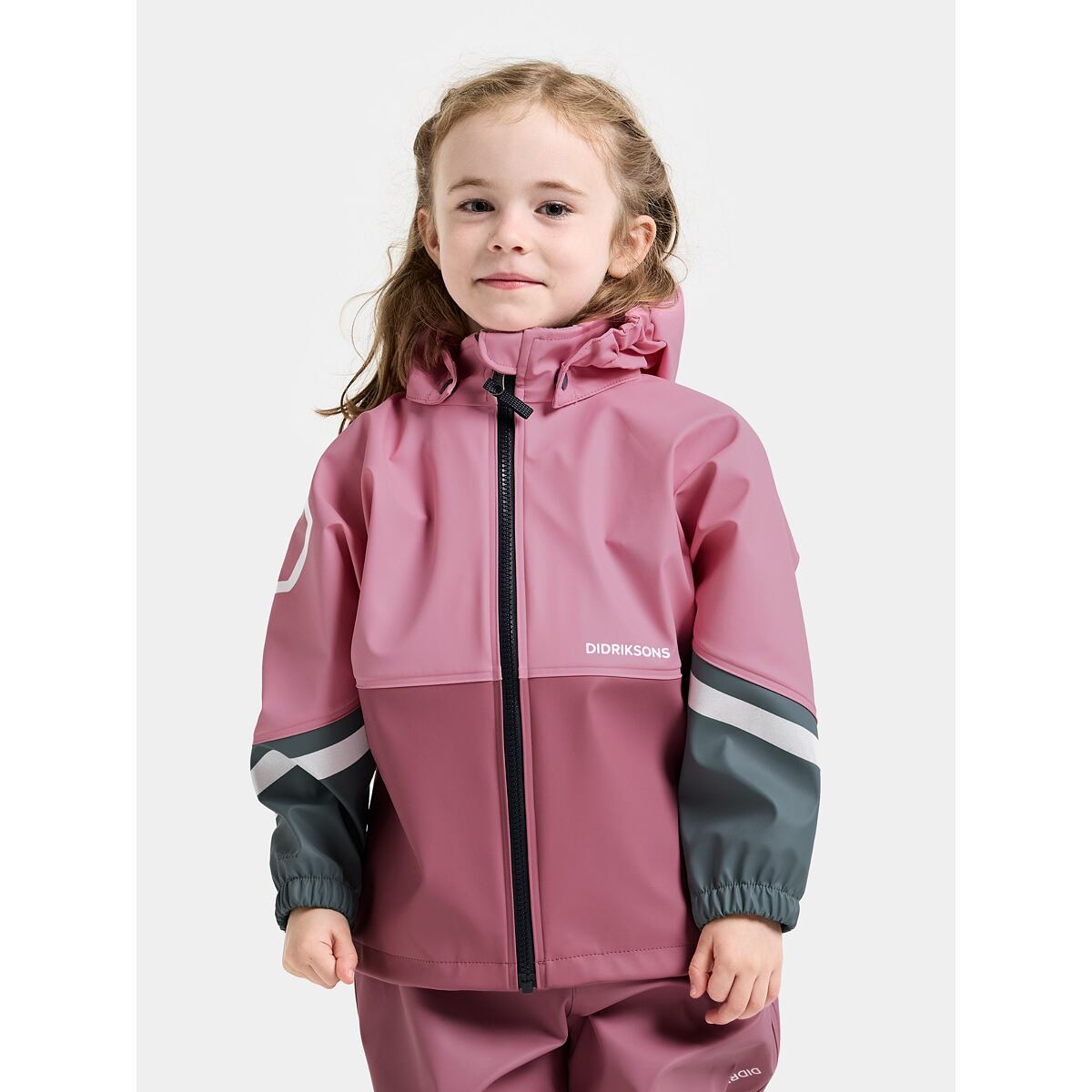 Didriksons Dětský set do deště Waterman light heather pink