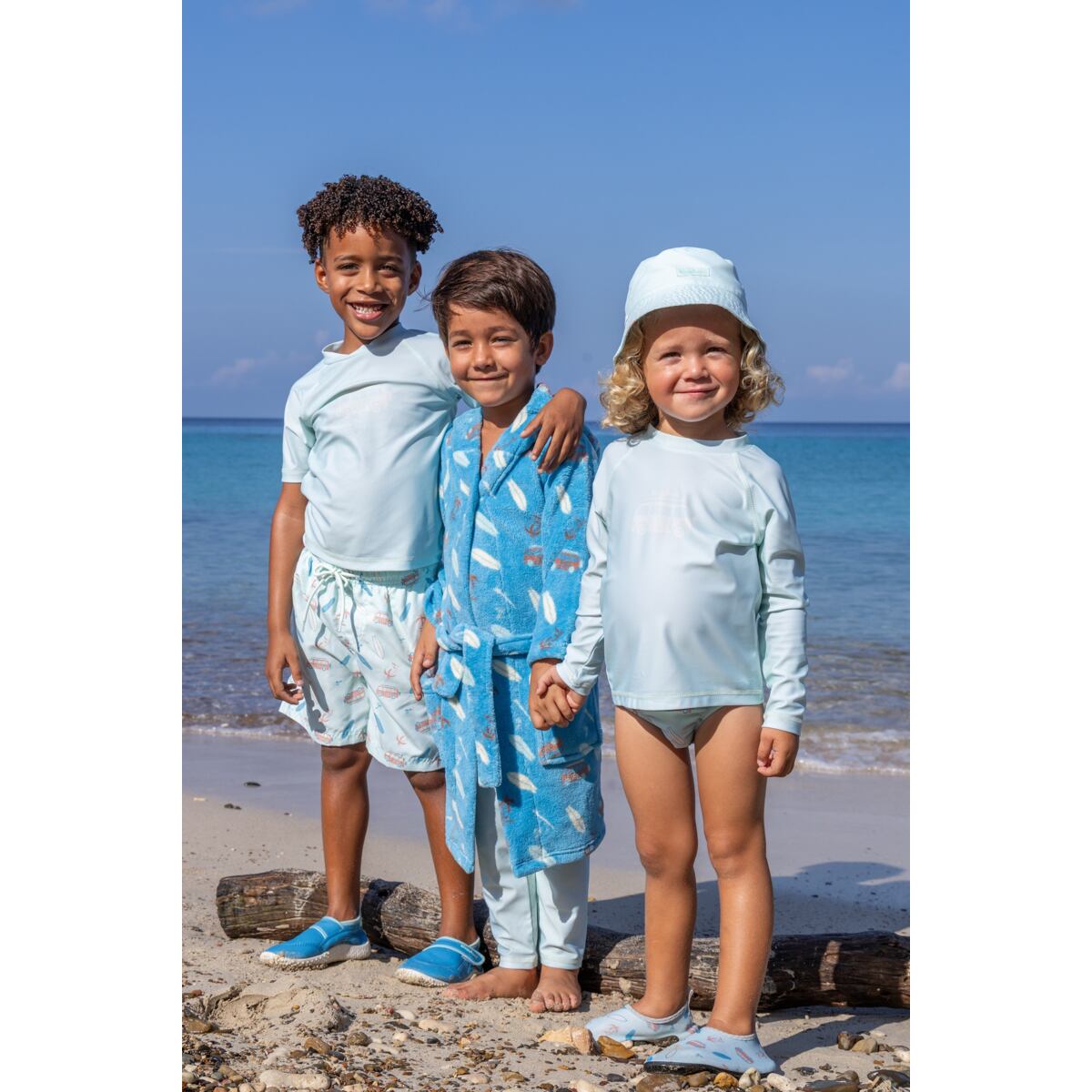 Playshoes Chlapecké UV kraťasy Surfbus - mint green