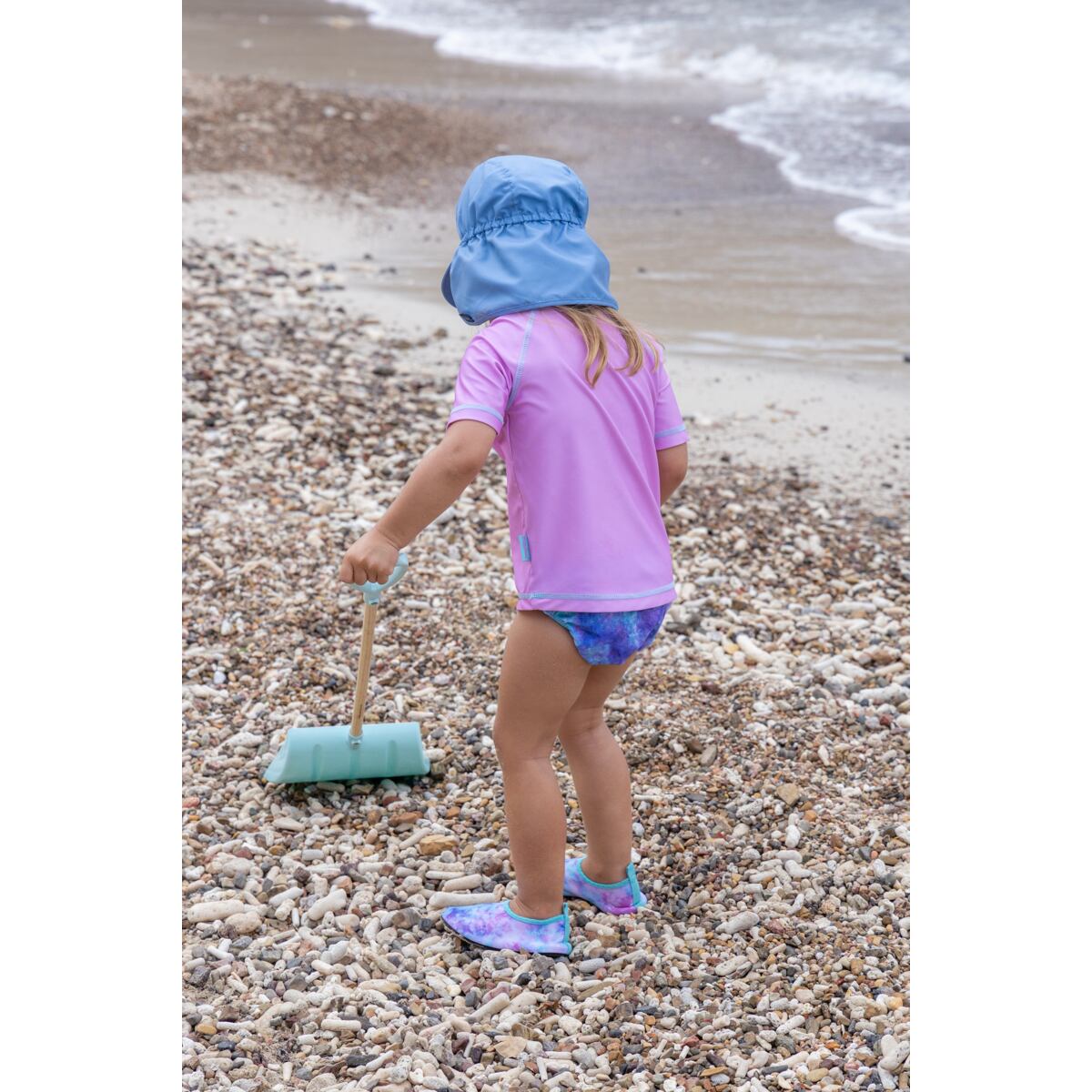 Playshoes Dětské UV tričko Batik violet - krátký rukáv