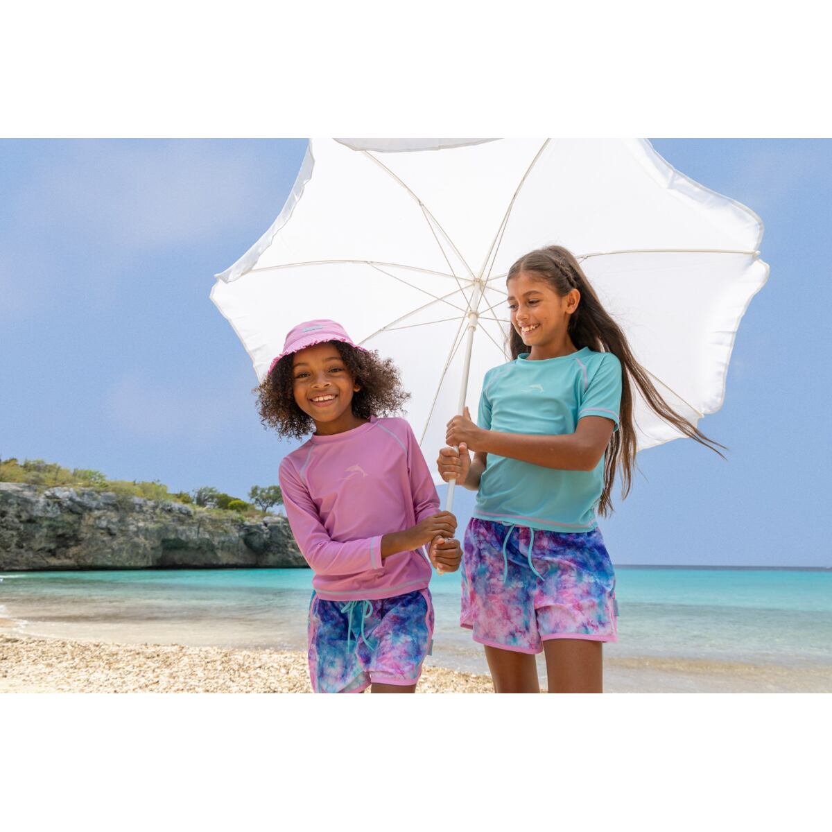 Playshoes Dětské UV tričko Batik turquoise - dlouhý rukáv