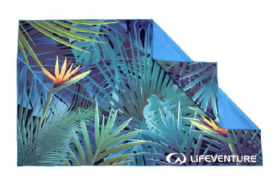 LifeVenture Rychleschnoucí ručník SoftFibre Printed Trek Towel Tropical