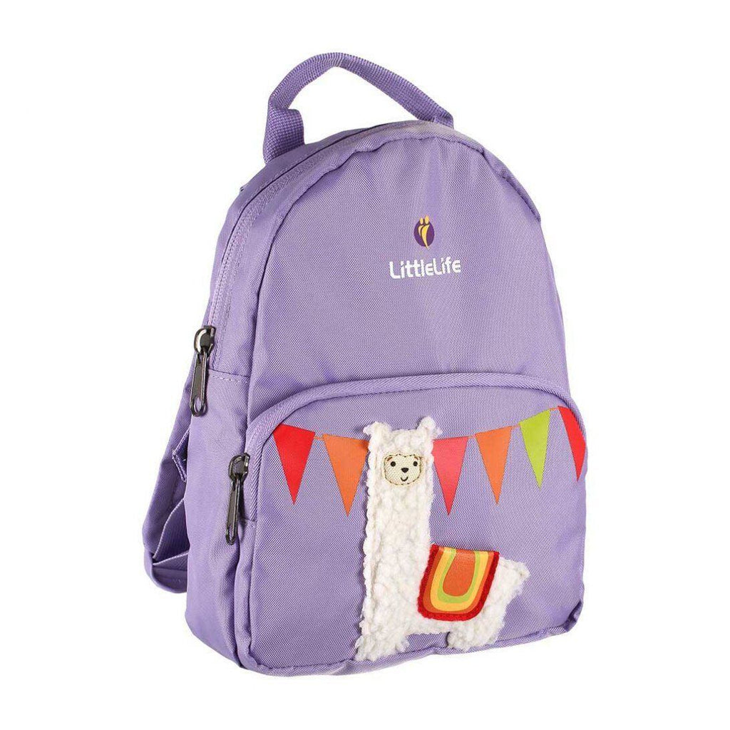 LittleLife Dětský batoh s bezpečnostním vodítkem Friendly Faces Toddler Backpack Lama 2 l