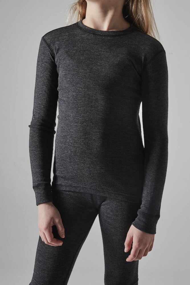 Craft Dětské termoprádlo Core Wool Merino JR grey melange