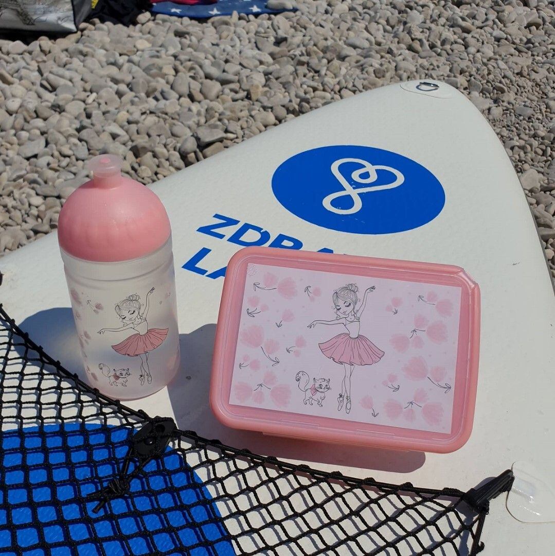 ZDRAVÁ LAHEV® SET ZDRAVÁ LAHEV A ZDRAVÁ SVÁČA svačinový box a lahev 0,5l Balerína