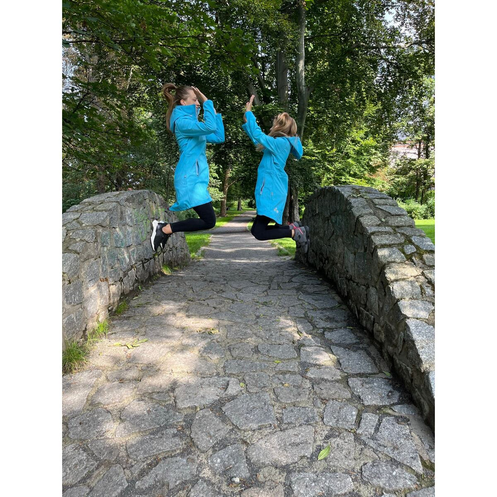 Huppa Dívčí softshellový kabát Ava arctic blue REFLEX