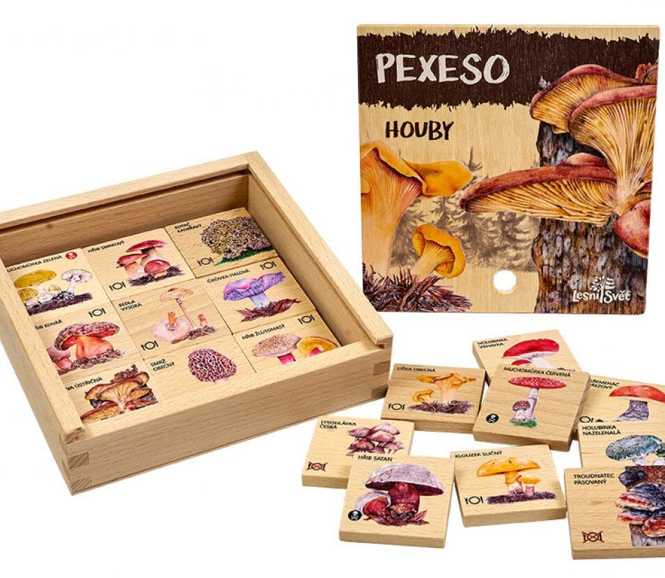 Lesní svět Dřevěné pexeso Klasické - varianty