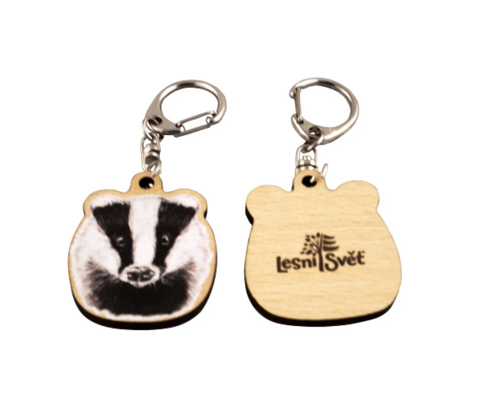 Lesní svět Dřevěný přívěsek na klíče zvíře