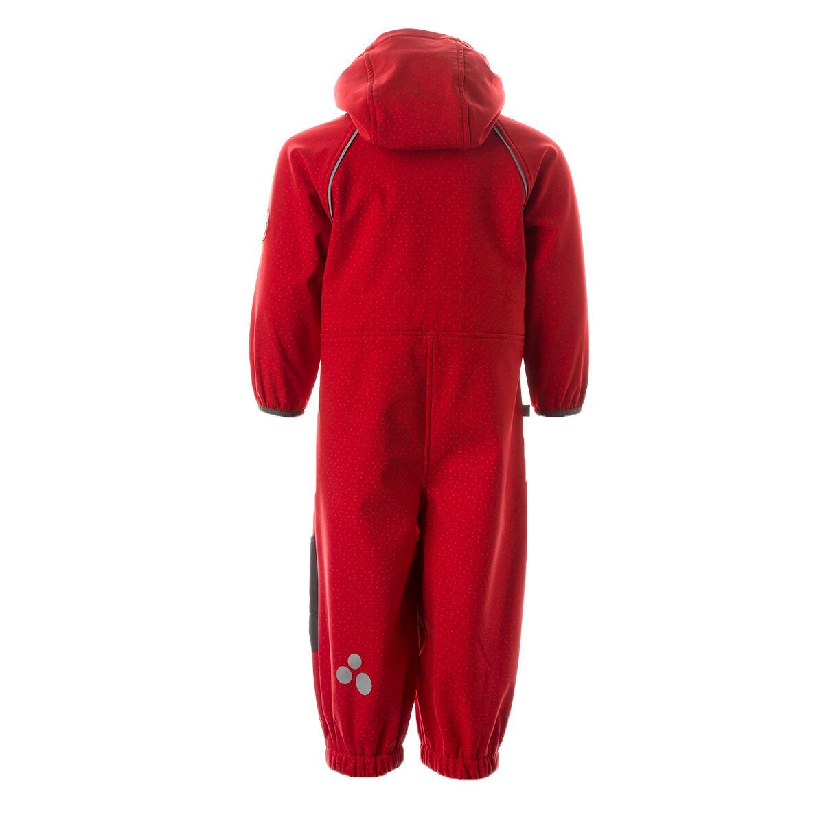 Huppa Dětská softshellová kombinéza Adal red/dark gray