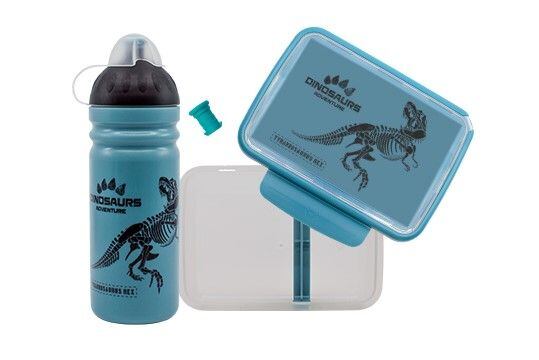 ZDRAVÁ LAHEV® SET ZDRAVÁ LAHEV A ZDRAVÁ SVÁČA svačinový box a lahev 0,7l T-Rex