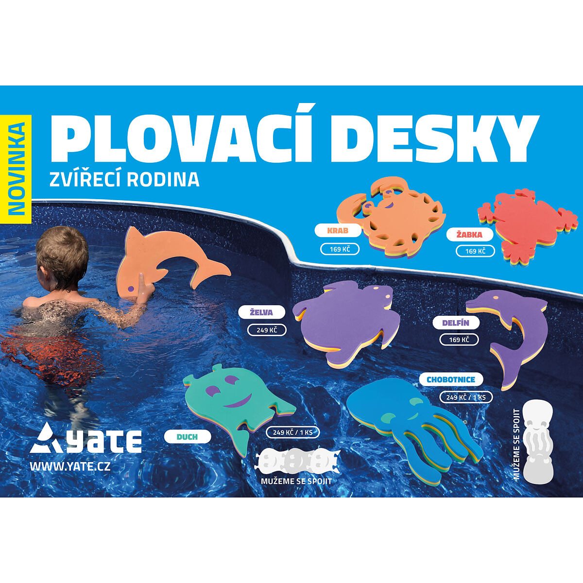 Yate Plovací deska Žabka