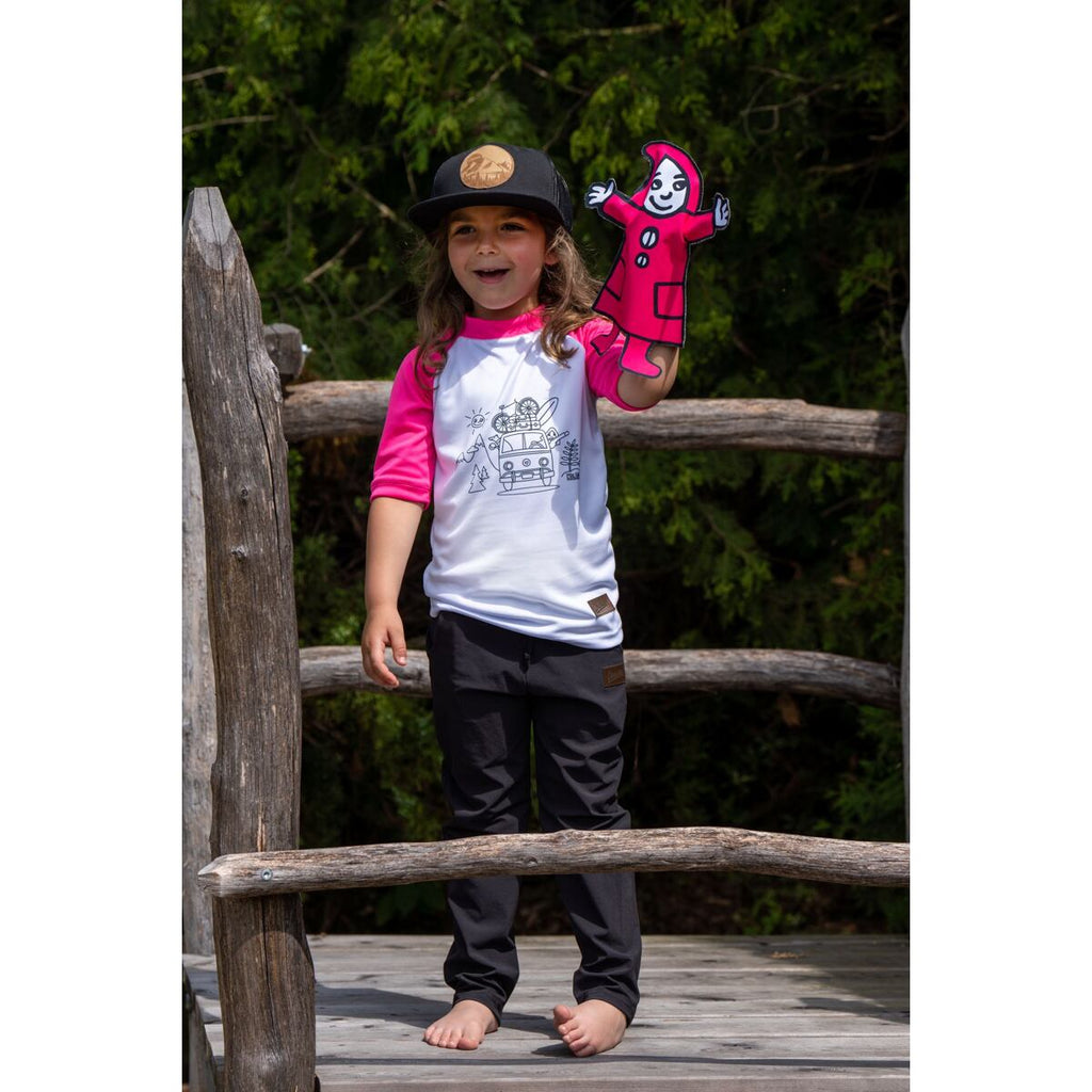 Promaledobrodruhy Dětské funkční UV tričko CoolMax krátký rukáv pink