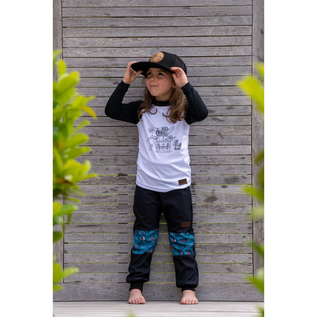 Promaledobrodruhy Dětské funkční UV tričko CoolMax dlouhý rukáv black