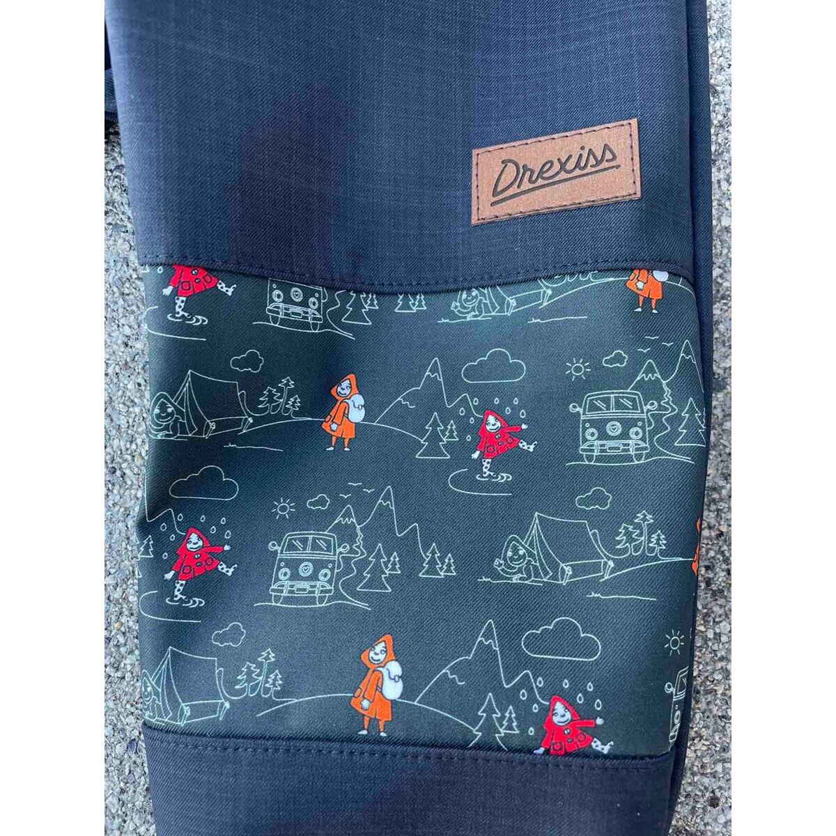 Promaledobrodruhy Dětské softshellové kalhoty bez zateplení black/khaki