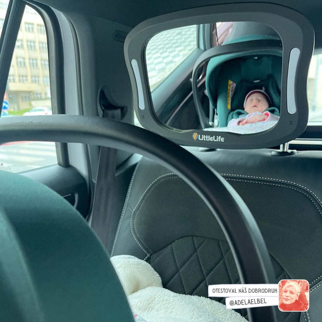 LittleLife LED zrcátko do auta Light-Up Car Mirror