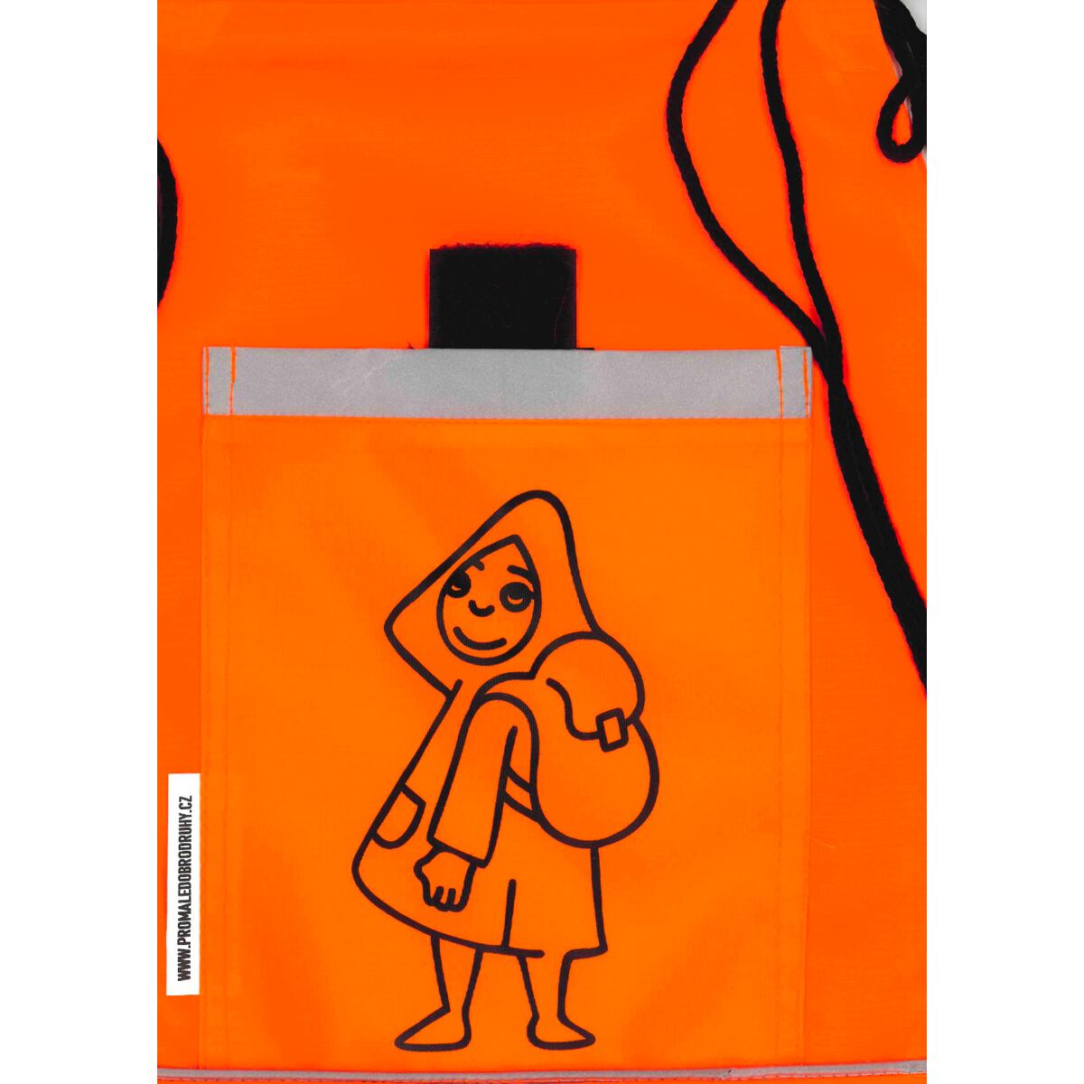 Promaledobrodruhy Dětský sportovní vak s reflexními prvky oranžový - 2 velikosti