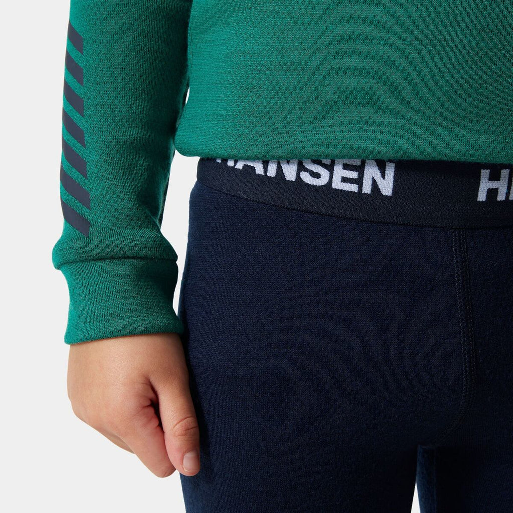 Helly Hansen Dětské termoprádlo K Lifa Merino set - emerald