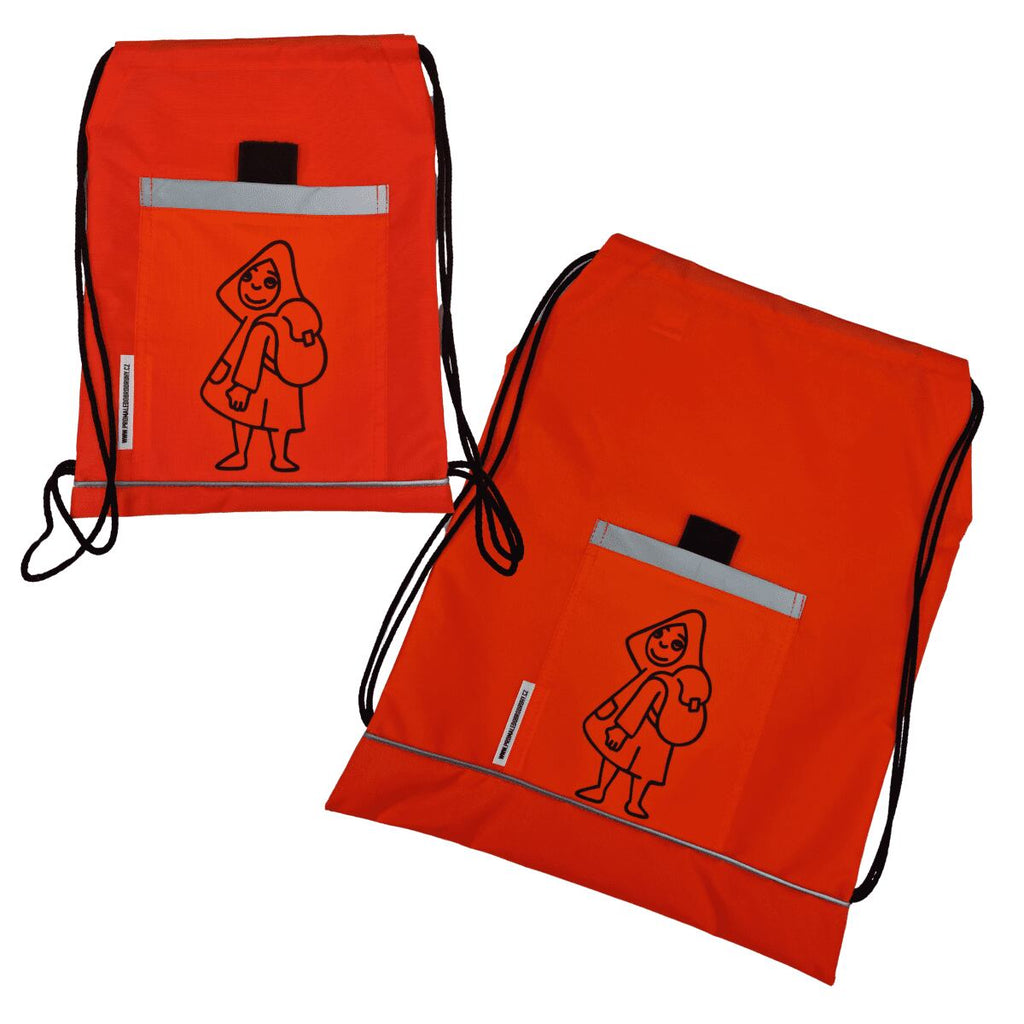 Promaledobrodruhy Dětský sportovní vak s reflexními prvky oranžový - 2 velikosti
