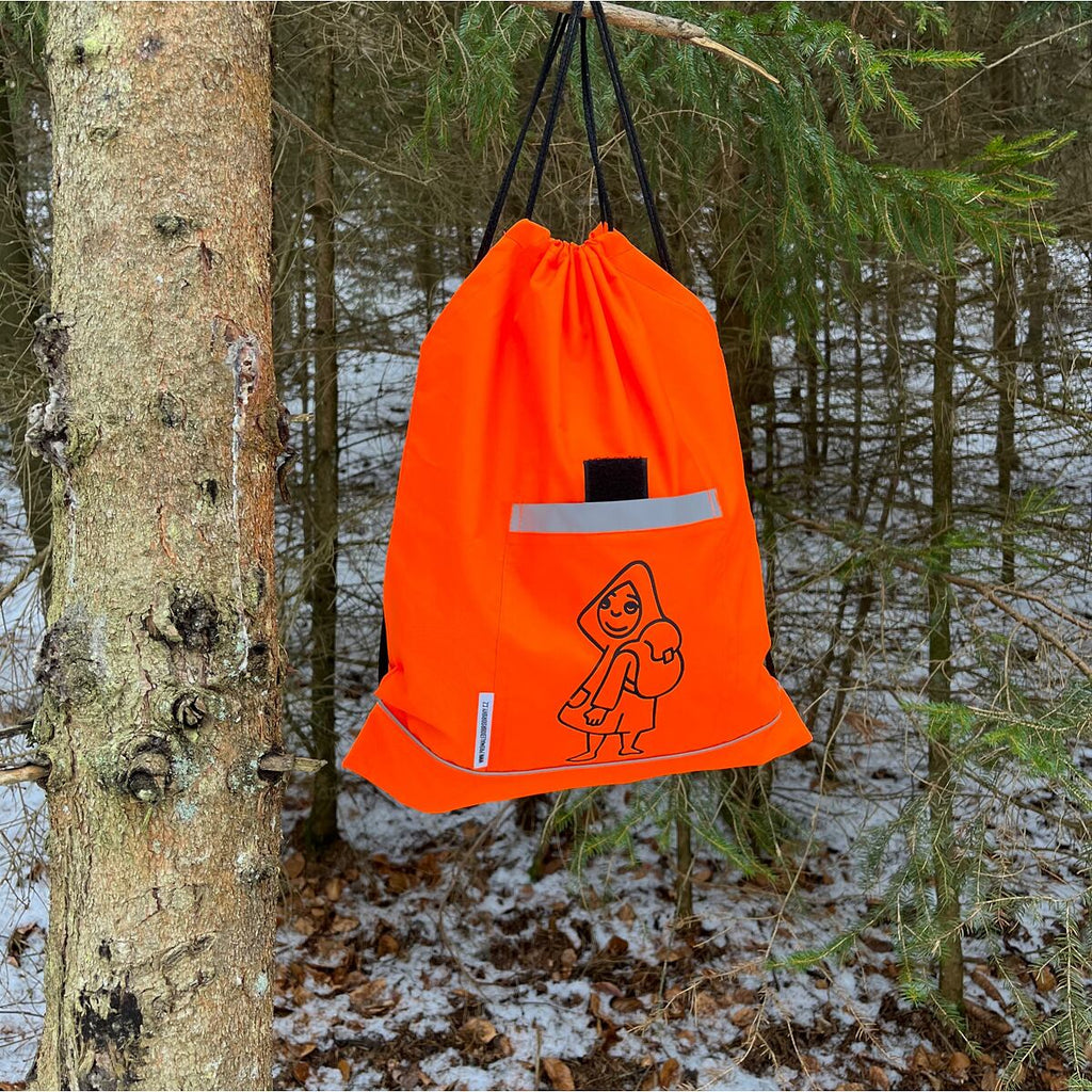 Promaledobrodruhy Dětský sportovní vak s reflexními prvky oranžový - 2 velikosti