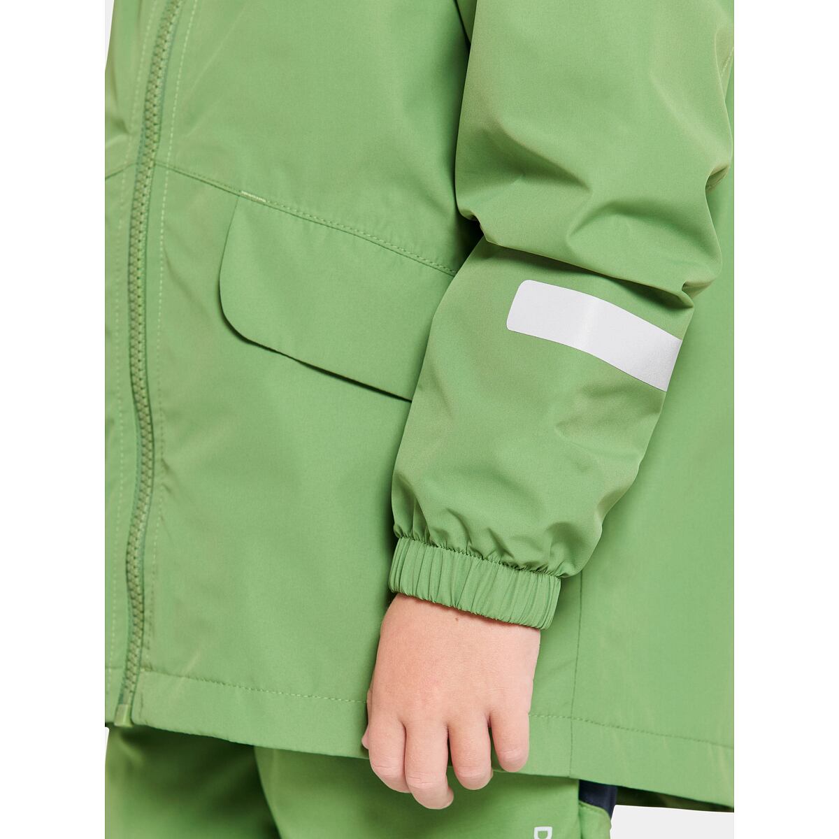 Didriksons Dětská nepromokavá bunda Norma algae green - ROSTOUCÍ