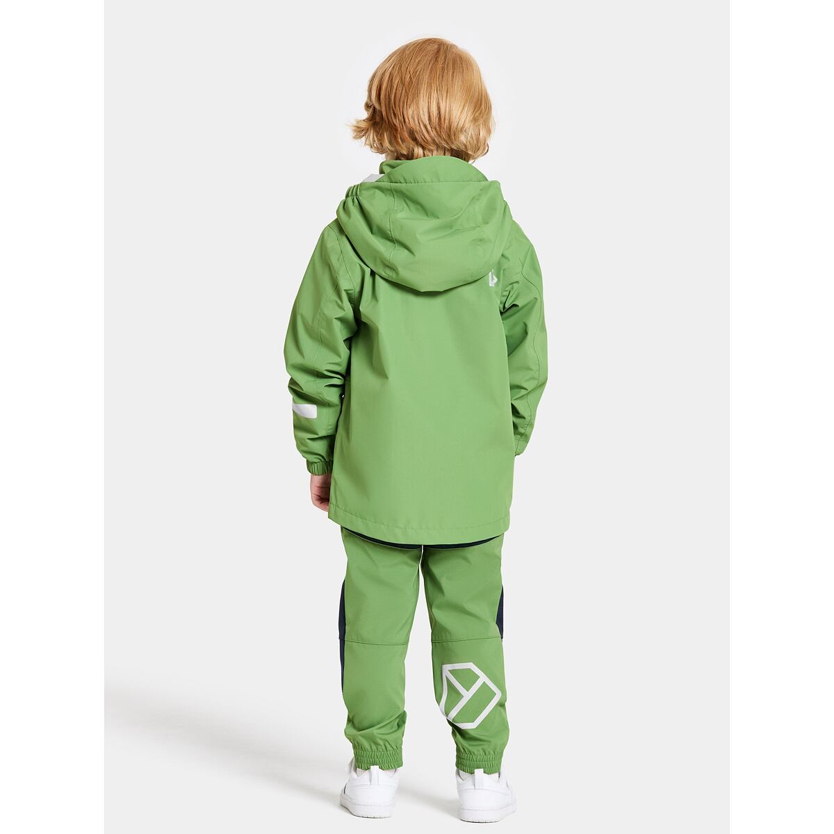 Didriksons Dětská nepromokavá bunda Norma algae green - ROSTOUCÍ