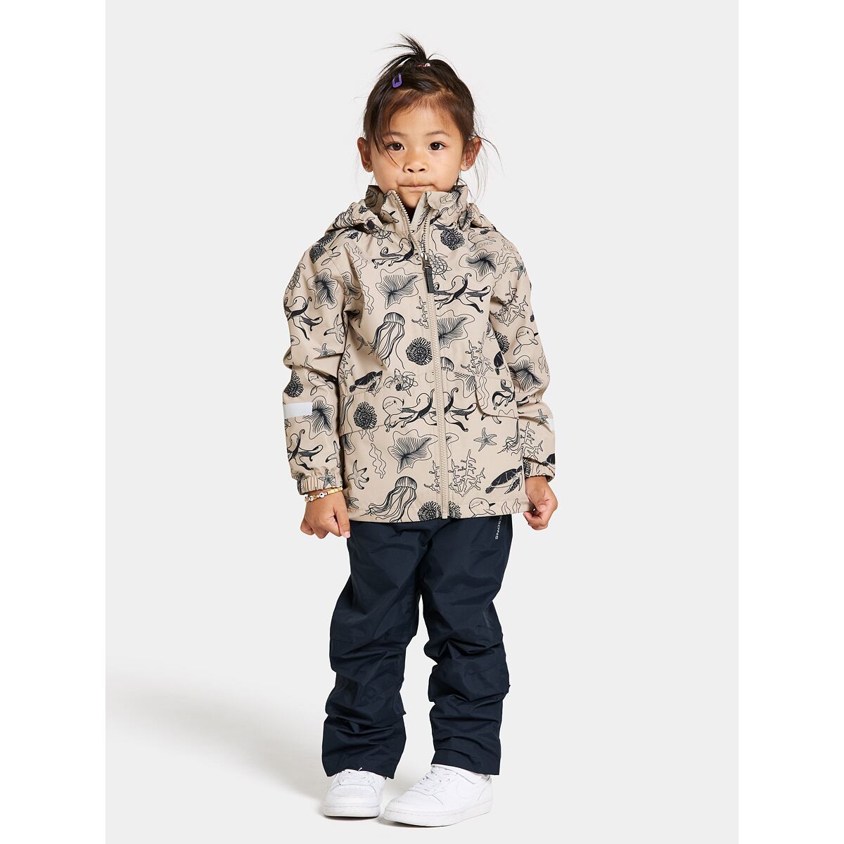 Didriksons Dětská nepromokavá bunda Norma ocean beach beige - ROSTOUCÍ